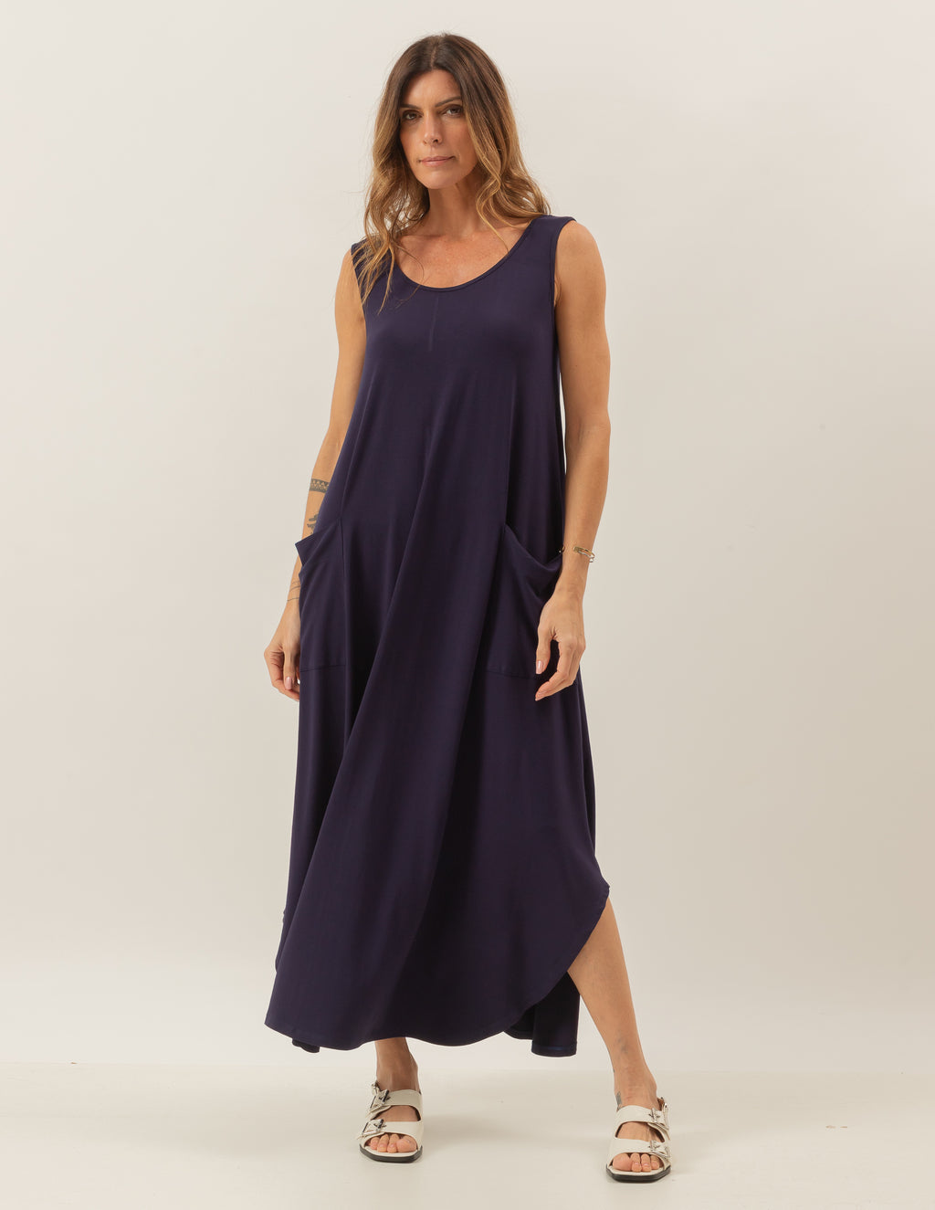Vestido Longo Veneza Marinho