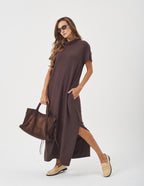 Vestido Agnes Marrom