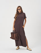 Vestido Agnes Marrom