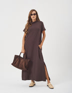 Vestido Agnes Marrom