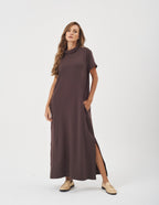 Vestido Agnes Marrom