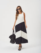 Vestido Charlotte Duo Preto e Branco