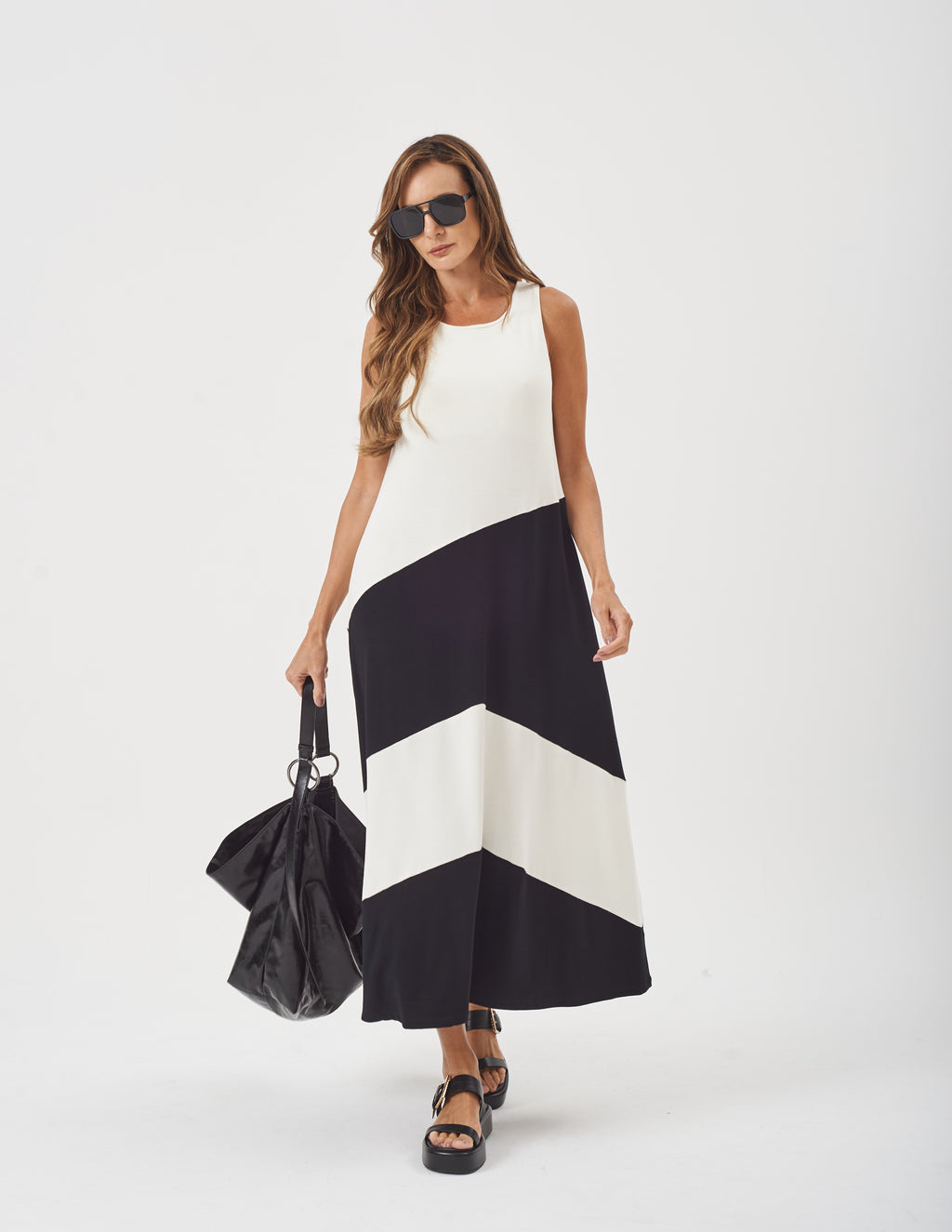 Vestido Charlotte Duo Preto e Branco