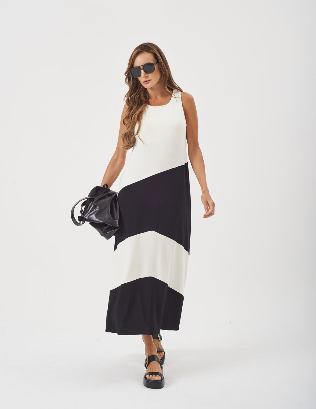 Vestido Charlotte Duo Preto e Branco