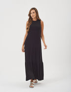 Vestido Riviera Canelado Preto