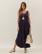 Vestido Longo Veneza Marinho