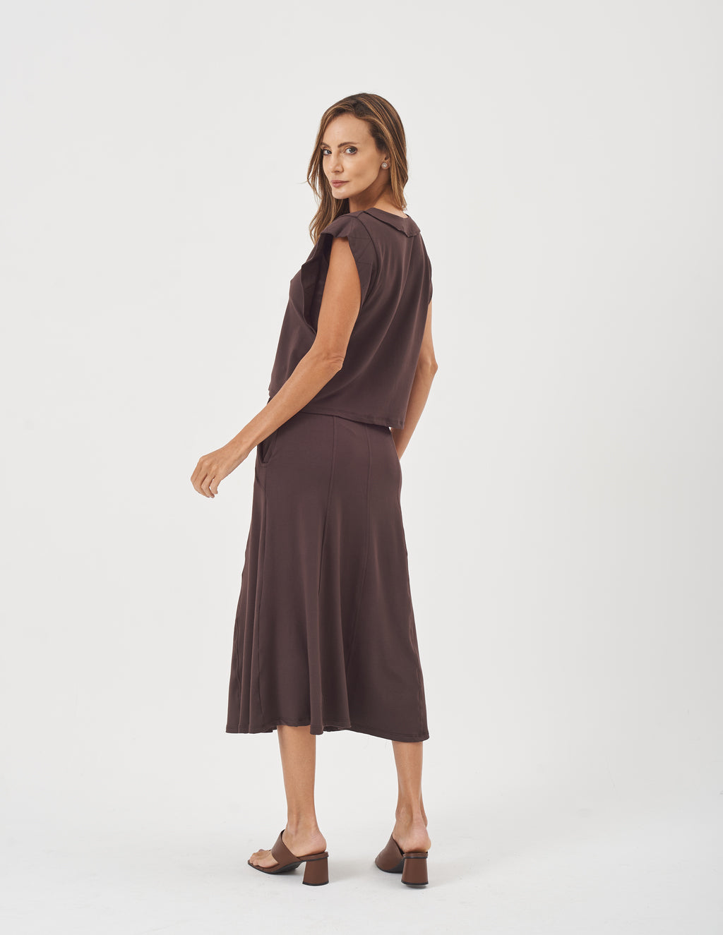 Conjunto Alessia Marrom