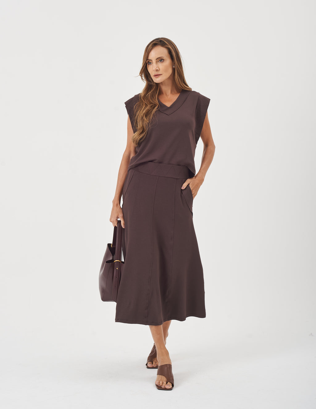 Conjunto Alessia Marrom