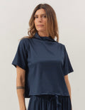Blusa Monaco Azul Marinho
