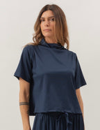 Blusa Monaco Azul Marinho