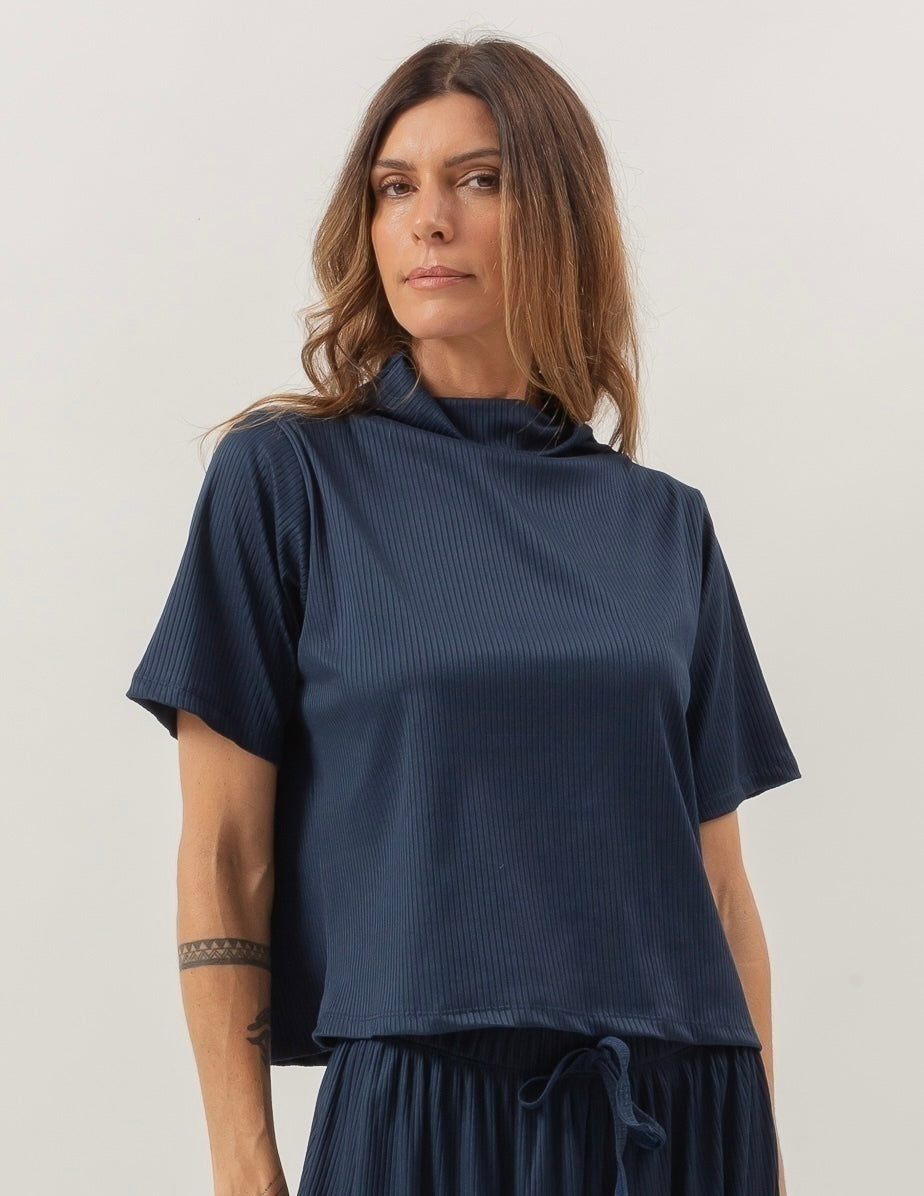 Blusa Monaco Azul Marinho