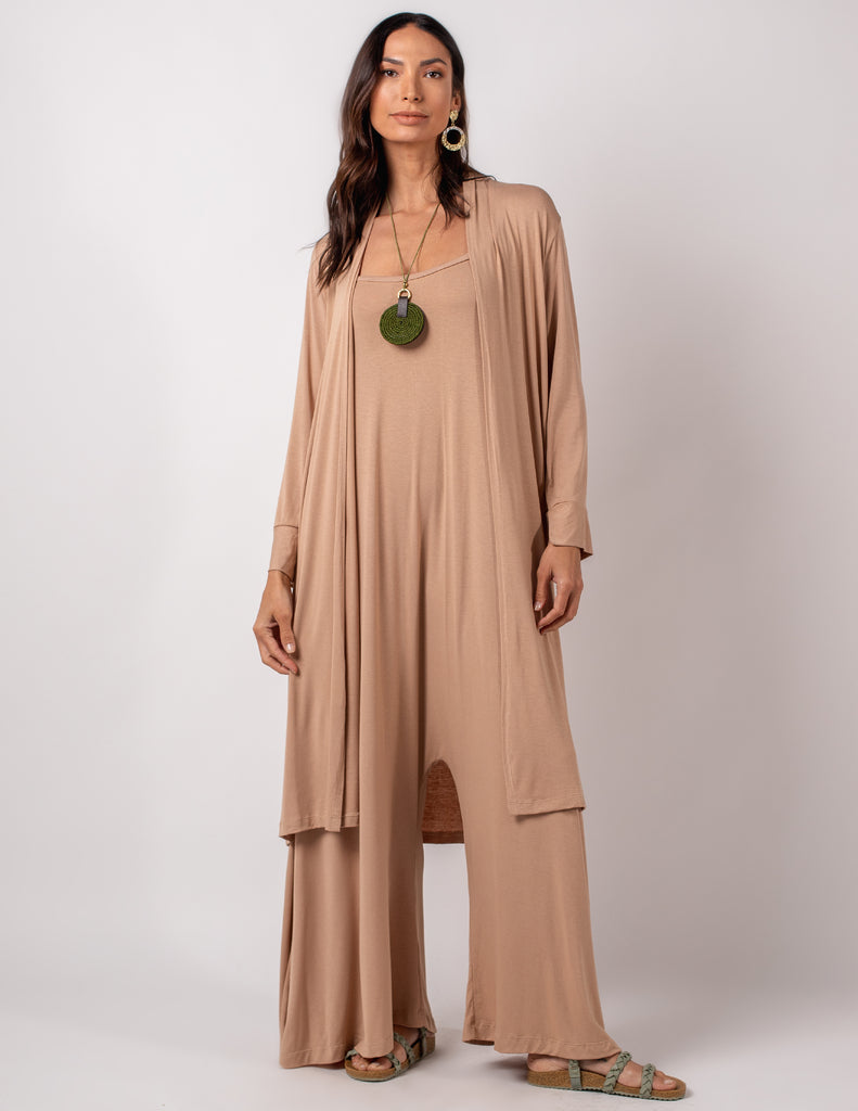 CARDIGAN ASSIMÉTRICO BEGE