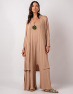 CARDIGAN ASSIMÉTRICO BEGE