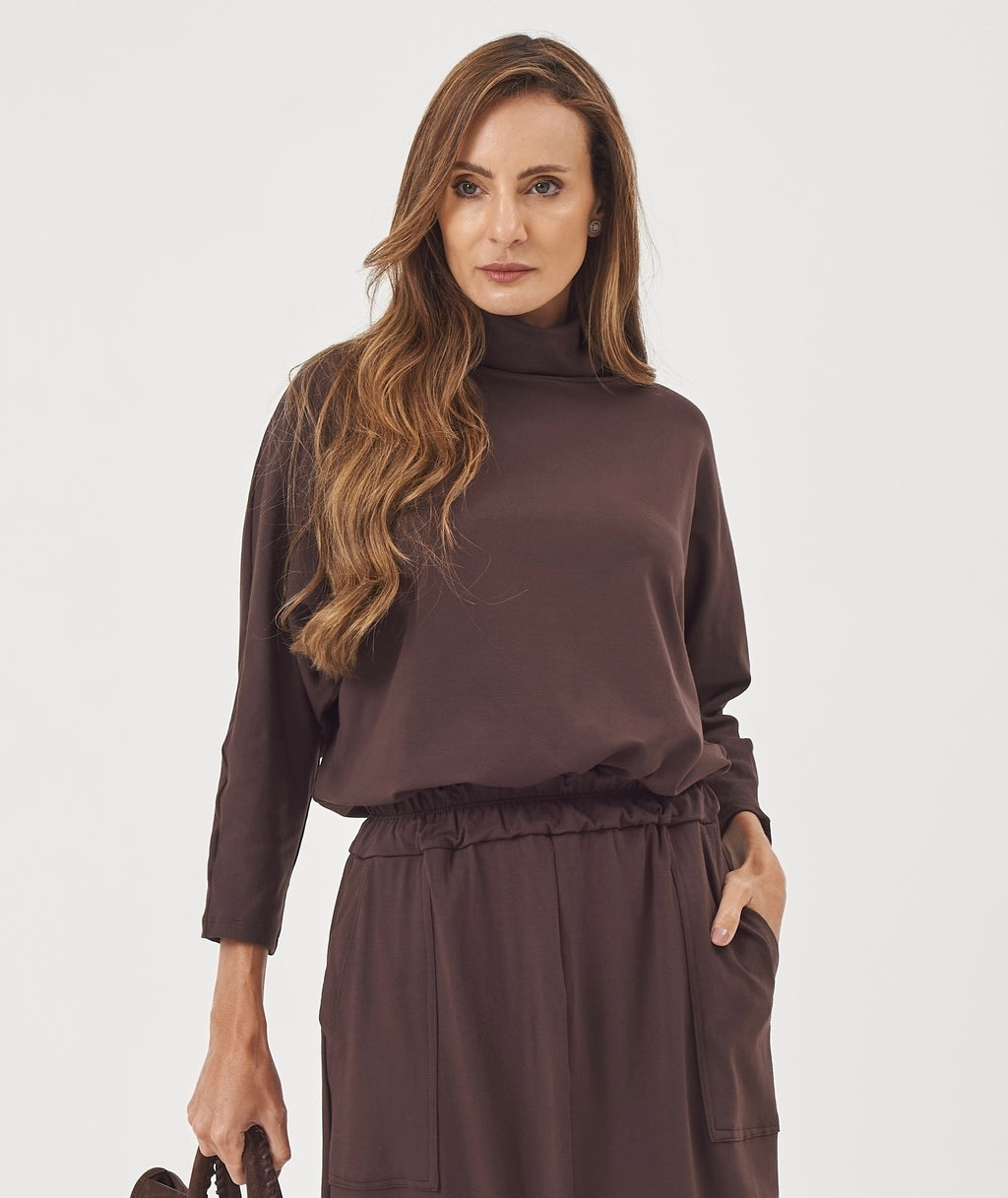 Blusa Panama Marrom
