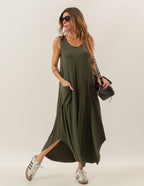 Vestido Longo Veneza Militar