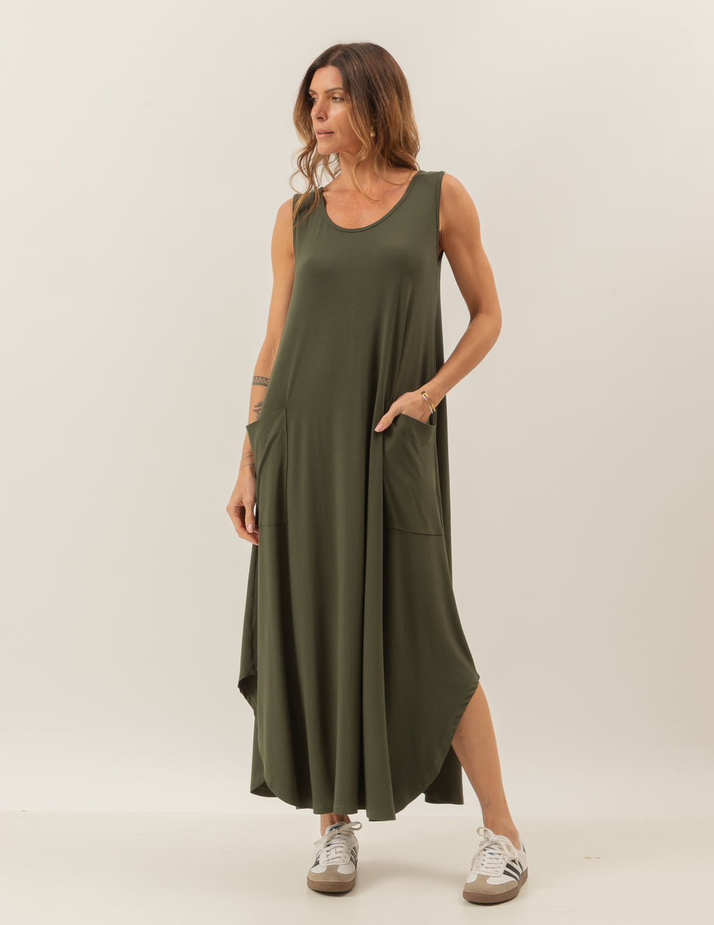 Vestido Longo Veneza Militar