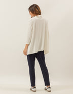 Blusa Gola Boba Oversized Off White