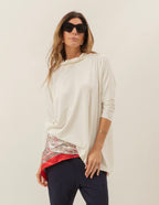 Blusa Gola Boba Oversized Off White