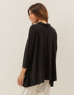 Kit Blusa Gola Boba Oversized: Preto, Mescla e Azul Marinho