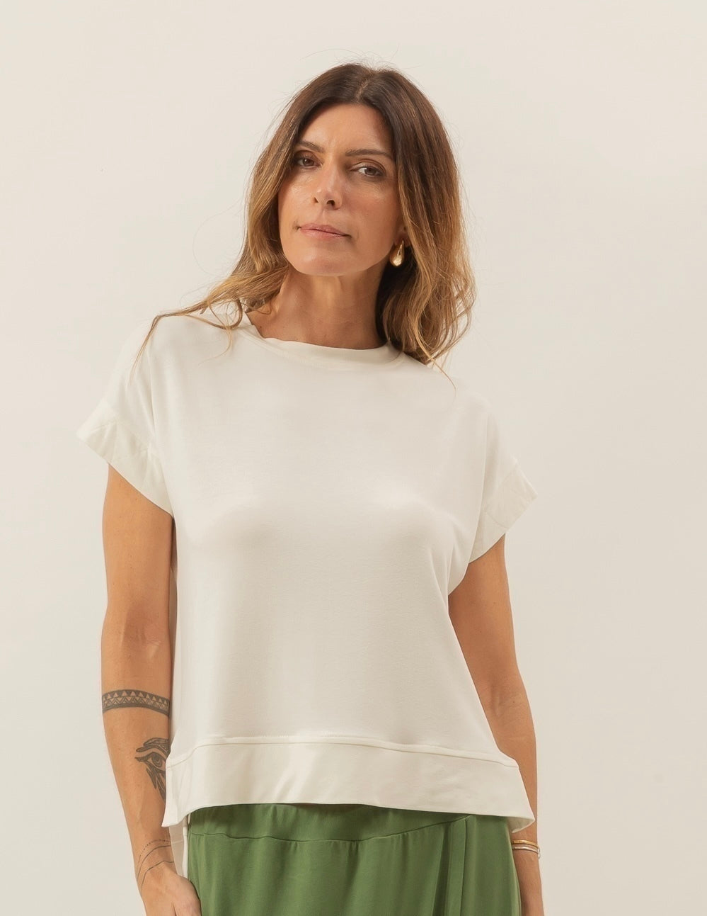 Blusa Mullet Eleonora Off White