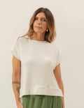Blusa Mullet Eleonora Off White
