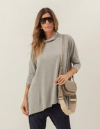 Blusa Gola Boba Oversized Mescla
