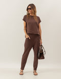 Conjunto Eleonora Marrom