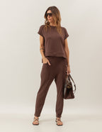 Conjunto Eleonora Marrom