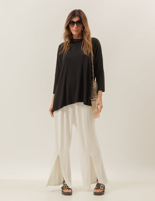 Blusa Gola Boba Oversized Preta