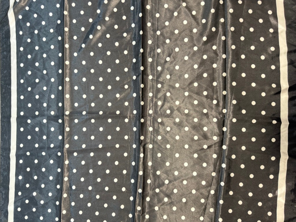 Lenço Estampado Poá P&B