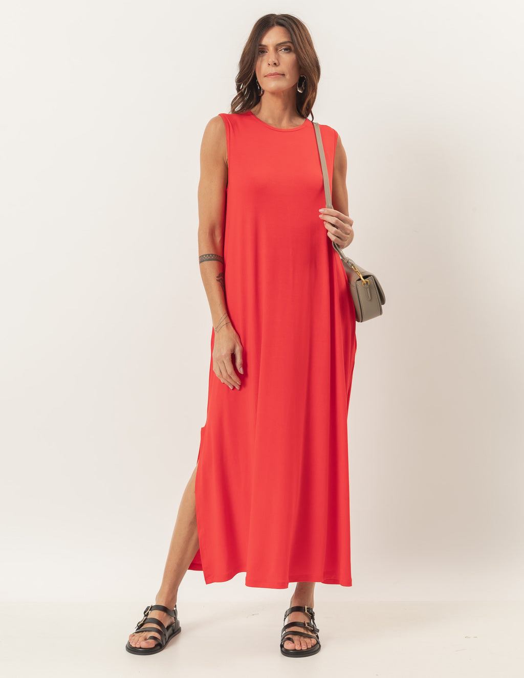 Vestido Longo Clara Vermelho