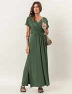 Vestido Claudia Verde Militar