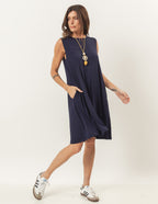 Vestido Liz Azul Marinho