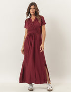 Vestido Claudia Bordô