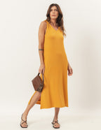 Vestido Esmeralda Mostarda
