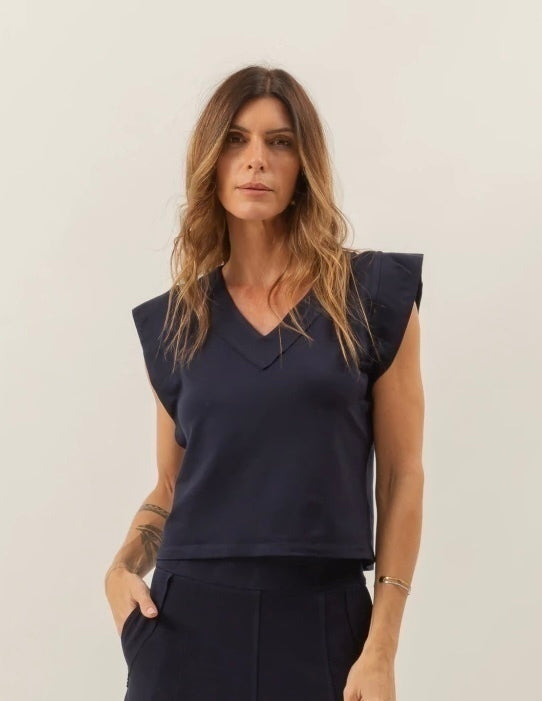 Blusa Alessia Azul Marinho