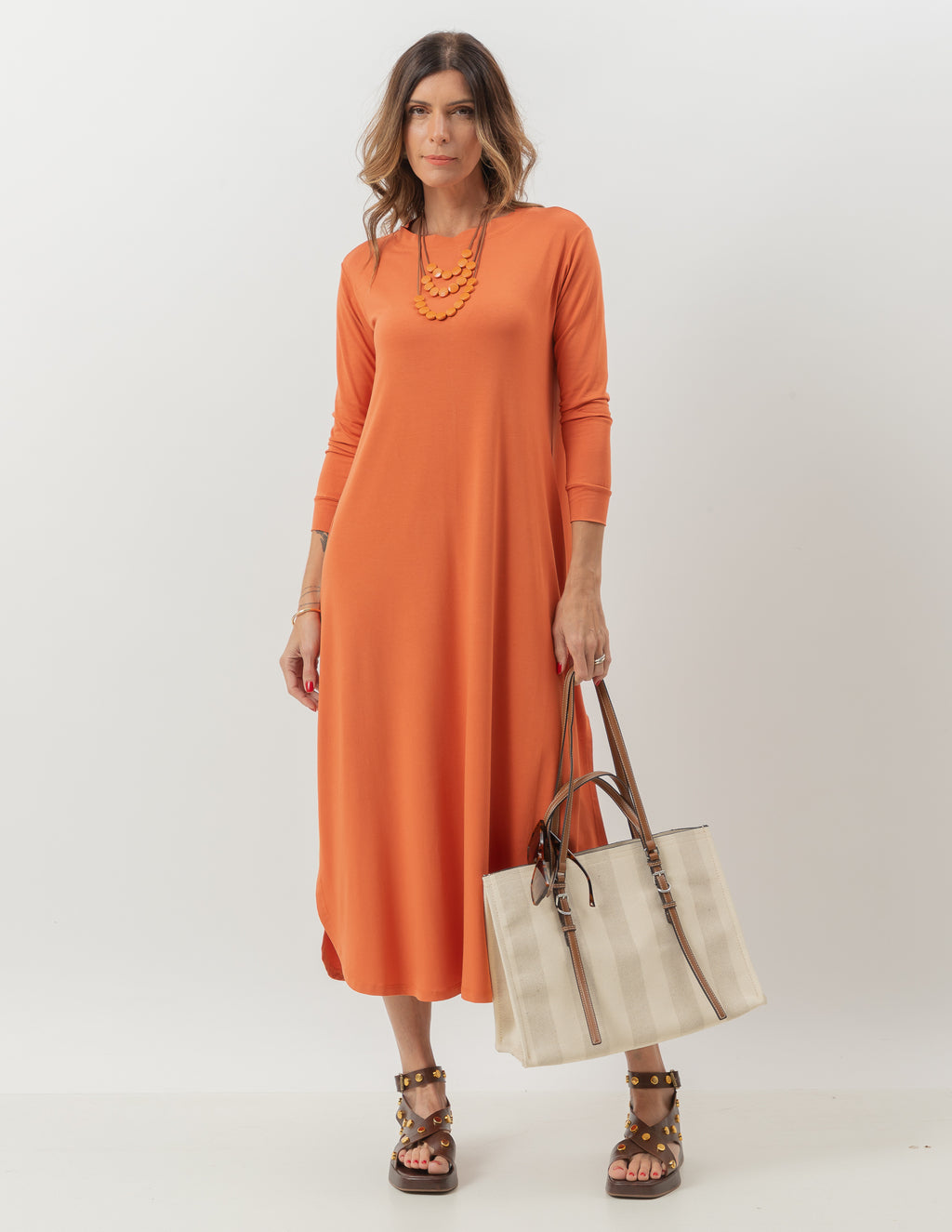 Vestido Longuete Roma Terracota