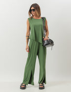 Conjunto Duo Florence Verde Militar