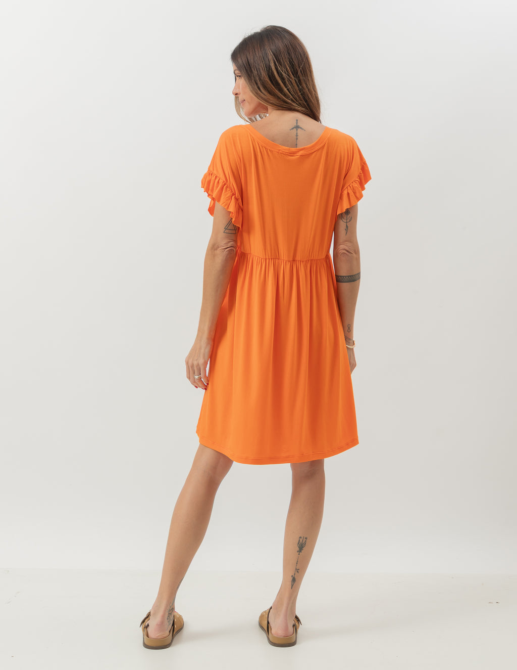 VESTIDO CURTO FABIANA LARANJA
