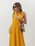 Vestido Nadador Santorini Mostarda