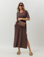 Vestido Pérola Marrom