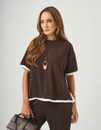 Conjunto Catarina Marrom