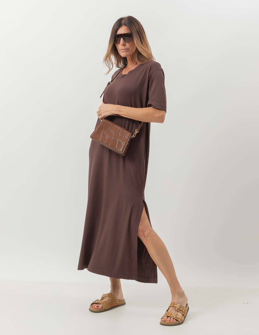 Vestido Pérola Marrom
