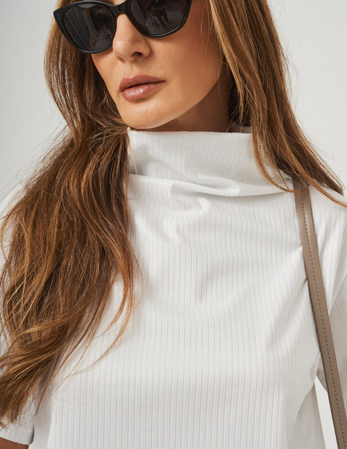Blusa Mônaco Canelada Off White