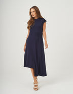 Vestido Desconstruído Jordana Azul Marinho