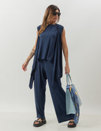 CONJUNTO KIMONO AZUL MARINHO