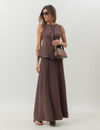 Conjunto Melanie Marrom