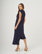 Vestido Desconstruído Jordana Azul Marinho