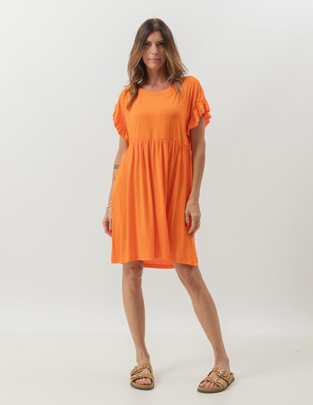 VESTIDO CURTO FABIANA LARANJA