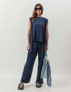 CONJUNTO KIMONO AZUL MARINHO
